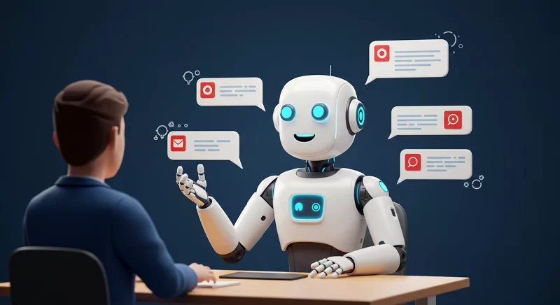 AI chatbot analyzing examples of good and bad prompts, highlighting differences between generic and specific commands.